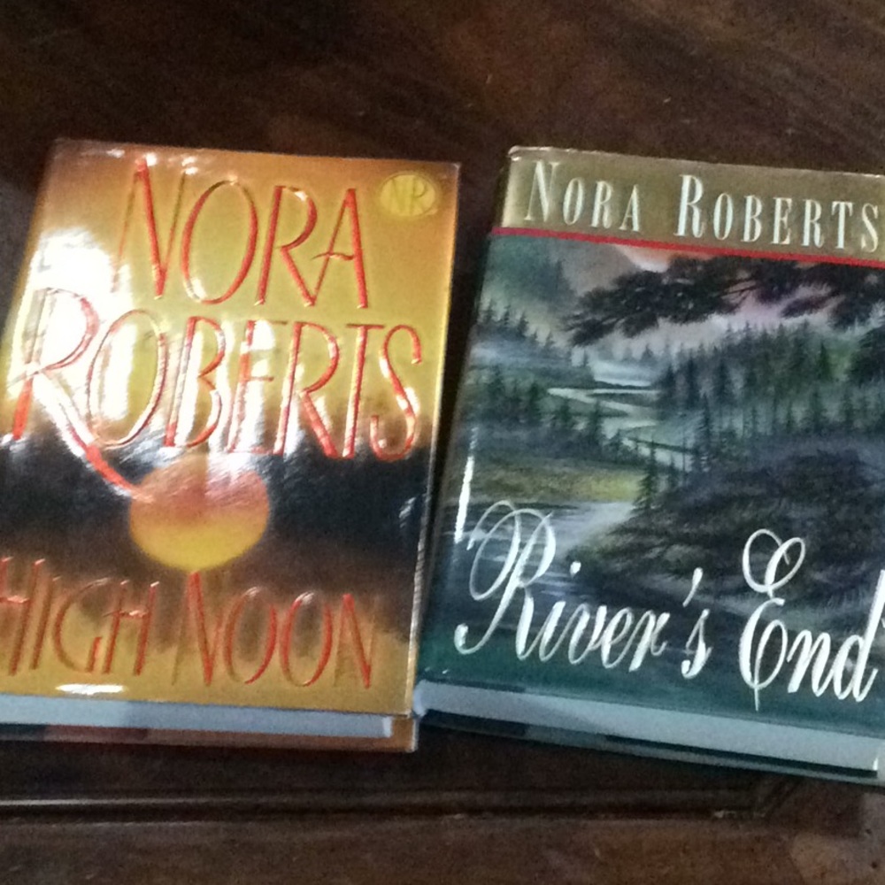 2 Nora Roberts hardbacks River’s End / High Noon